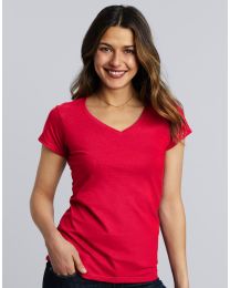 T-shirt Gildan Softstyle V-neck Dames