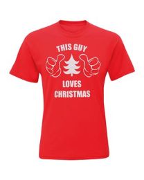 Kerst T-shirt "This Guy Loves Christmas" Heren
