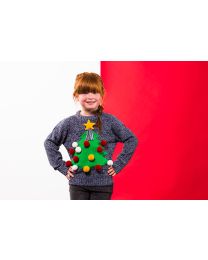Kersttrui 3D Kerstboom Kinderen