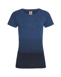 Sport T-shirt Active Seamless Dames Blue Transition